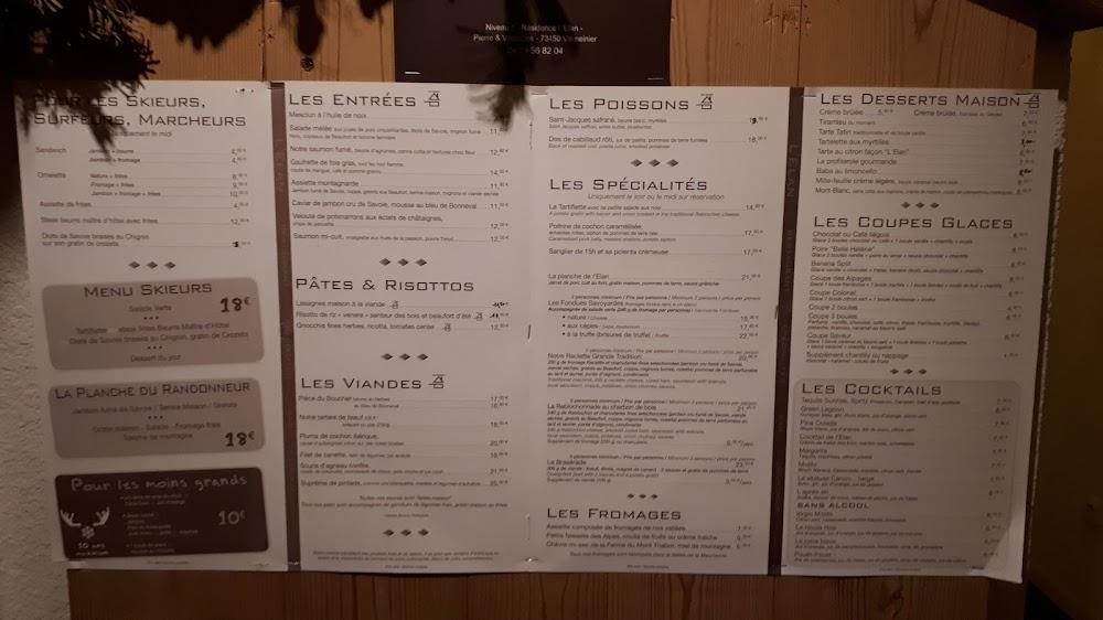 Restaurant L'Elan - Menu Image 4